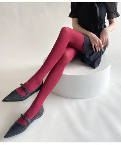 Leggings transparents rouges pour femmes