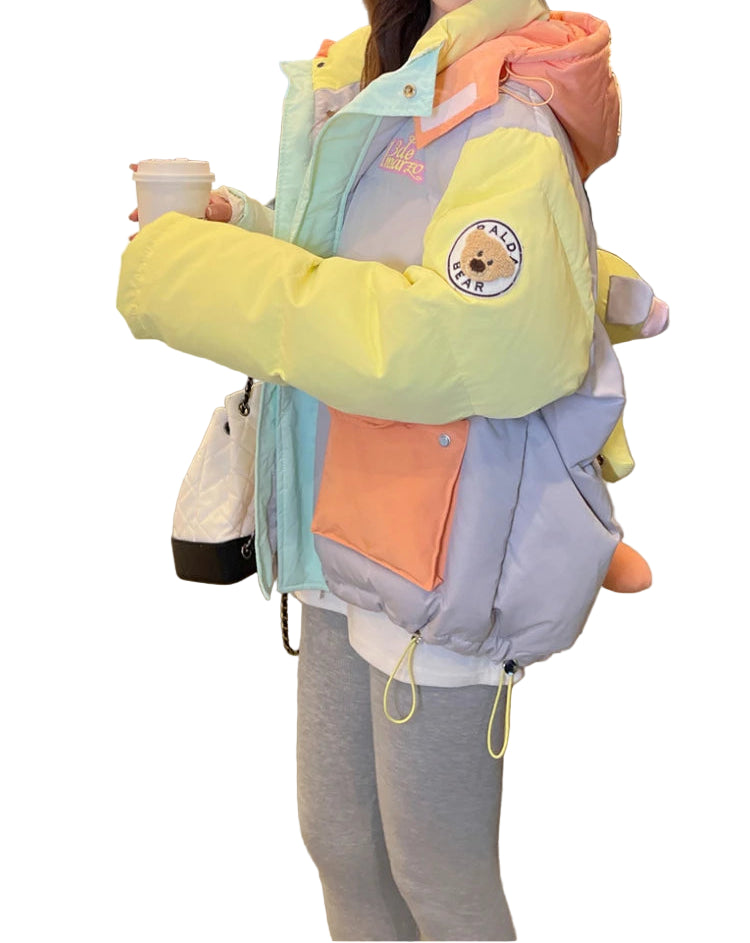 Doudoune épaisse en duvet de canard blanc pour femme