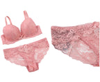 Ensemble de lingerie sexy en dentelle florale pour femmes