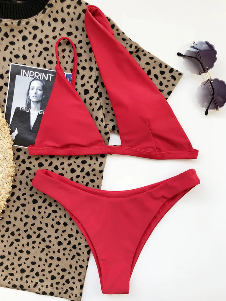 Maillot de bain une pièce asymétrique pour femme