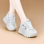 Basket en cuir véritable confortable pour femmes