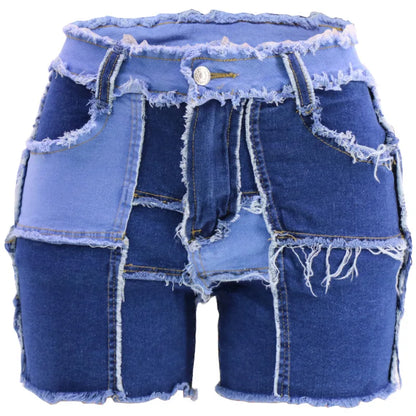 Shorts en jeans pour femmes, Bord Gland