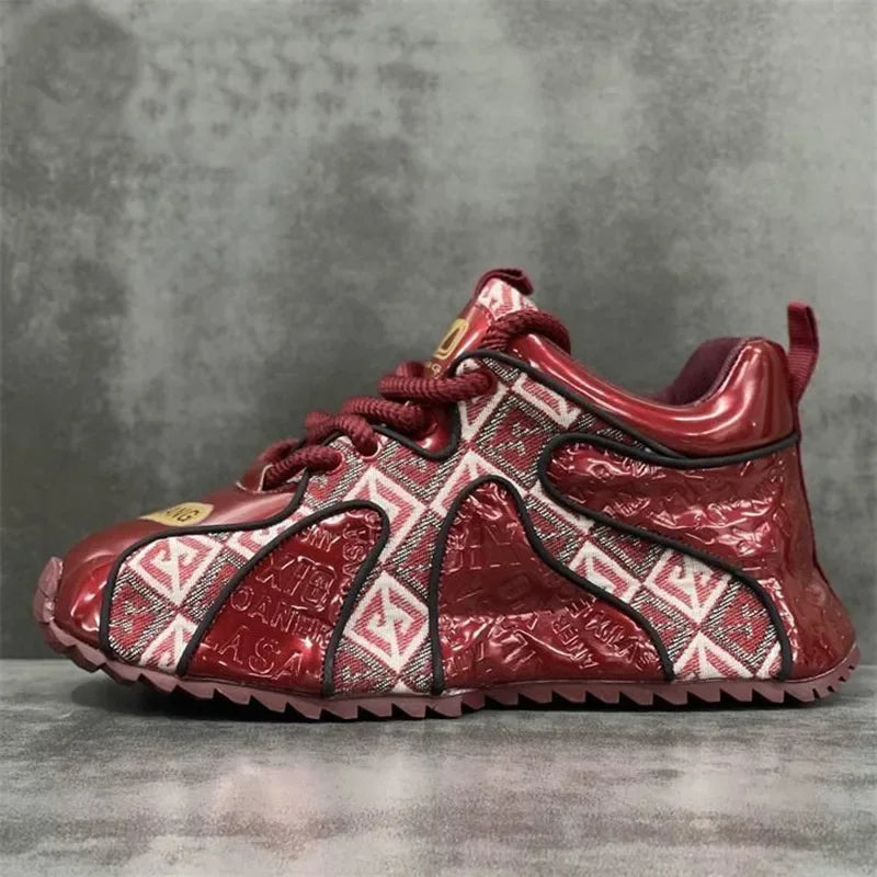 Baskets épaisses brodées personnalisées pour hommes