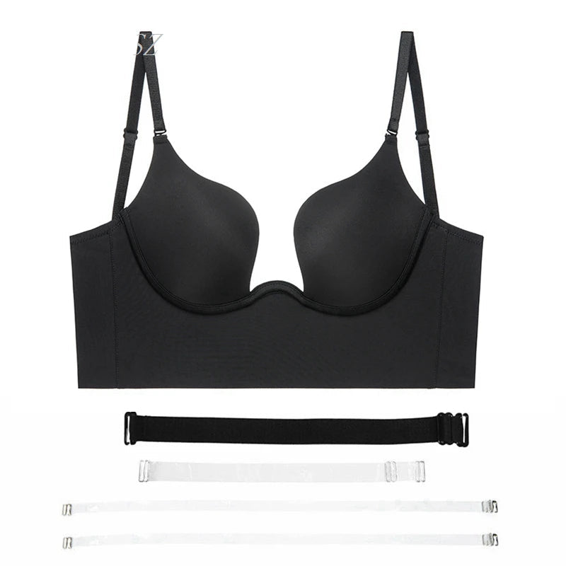 Soutien-Gorge Invisible avec Bretelles transparentes pour Femme