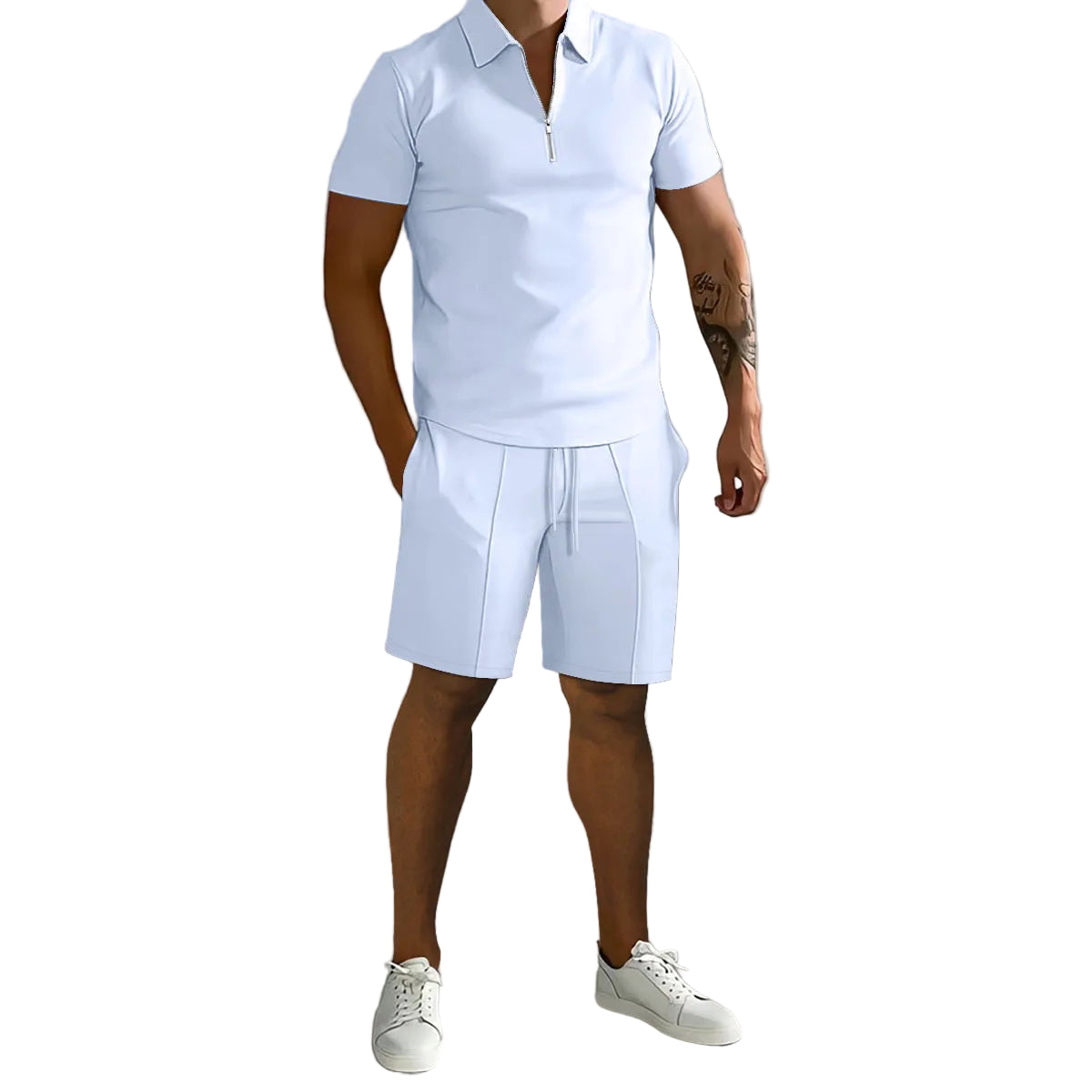 Ensemble Polo à manches courtes et shorts pour hommes