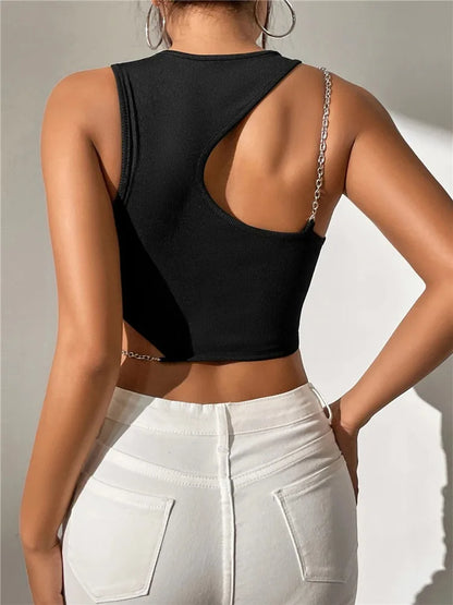 Crop Top en Tricot Côtelé pour Femme