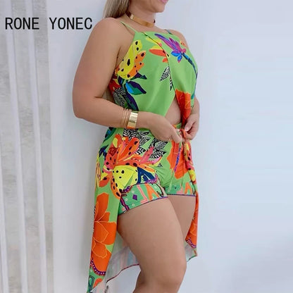 Ensemble haut long et short sexy pour femme