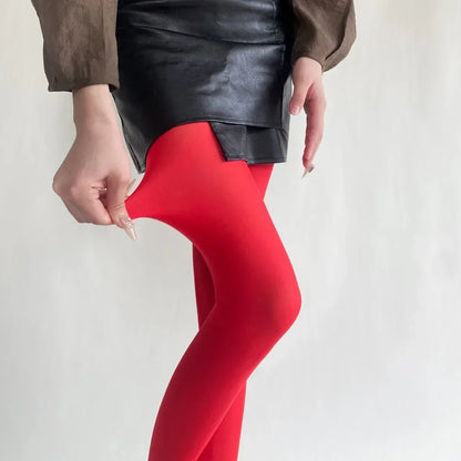 Leggings transparents rouges pour femmes