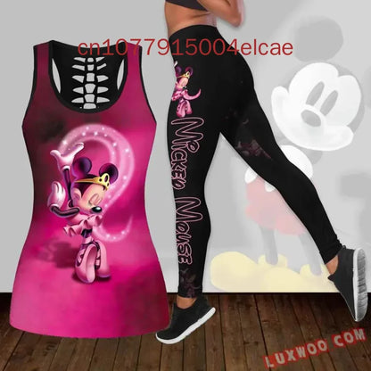 Ensemble débardeur et Leggings Disney Minnie Mous pour femmes