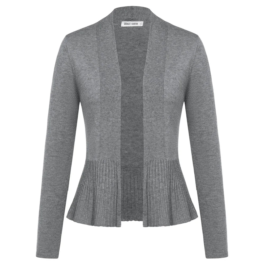 Manteau trapèze décontracté à manches longues pour femmes