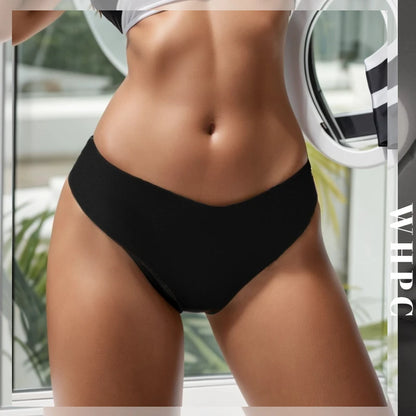 Culotte doux en soie glacée pour femmes, culotte bikini sans trace, sous-vêtements respirants, respectueux de la peau