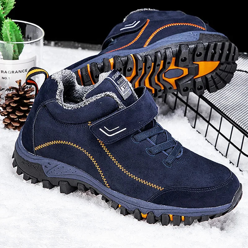 Bottes de neige chaudes en peluche pour hommes