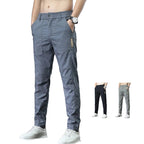 Pantalon décontracté ultra-fin en soie glacée pour homme