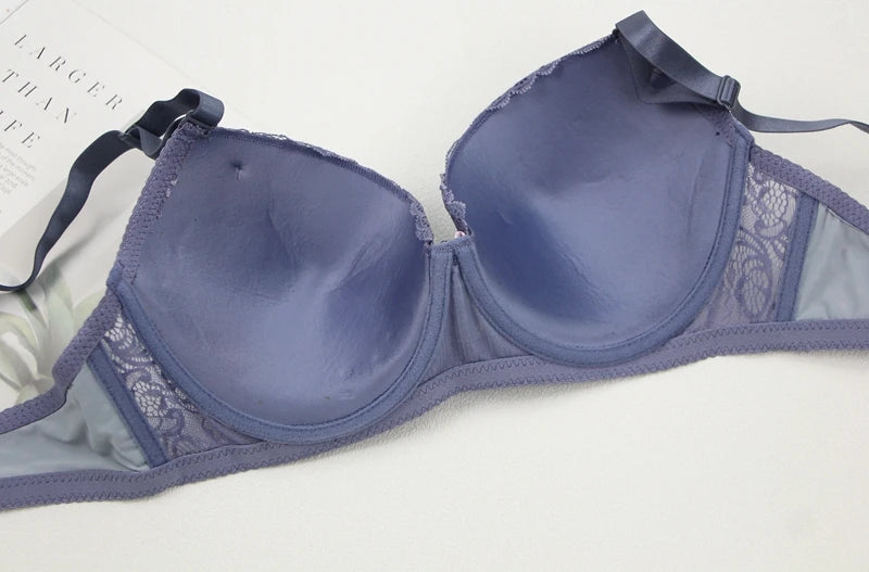 Ensembles de soutien-gorge push-up en dentelle florale à pois pour femmes