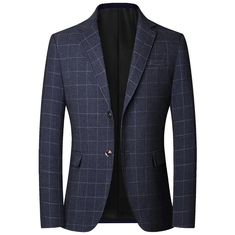 Blazers de costume simple boutonnage pour hommes