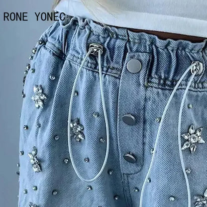 Short en jean décontracté pour femme