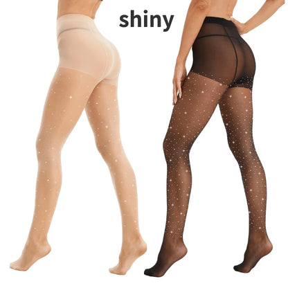 Collants Transparents et Brillants pour Femme