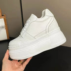 Basket en cuir véritable pour femme