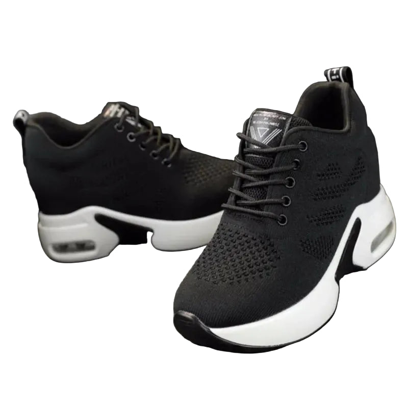 Baskets à semelles compensées antidérapantes pour Femme