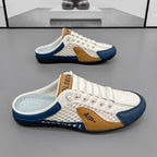 Demi-pantoufles d'été en maille pour hommes