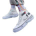 Baskets montantes en toile respirante pour hommes