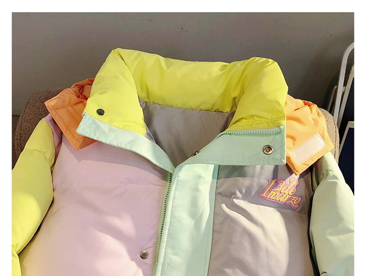 Doudoune épaisse en duvet de canard blanc pour femme