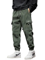 Pantalon décontracté à taille élastique pour hommes