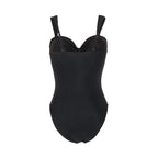 Maillot de bain une pièce à fleurs en métal pour femmes