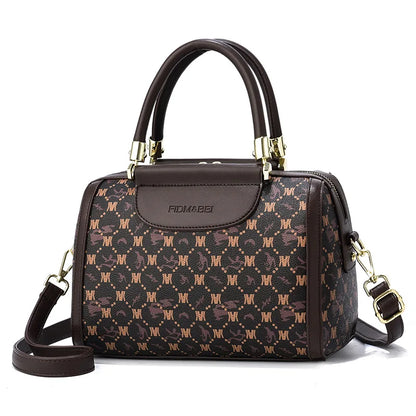 Sac à bandoulière en cuir imprimé pour femmes