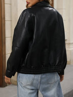 Veste en  faux cuir pour femme