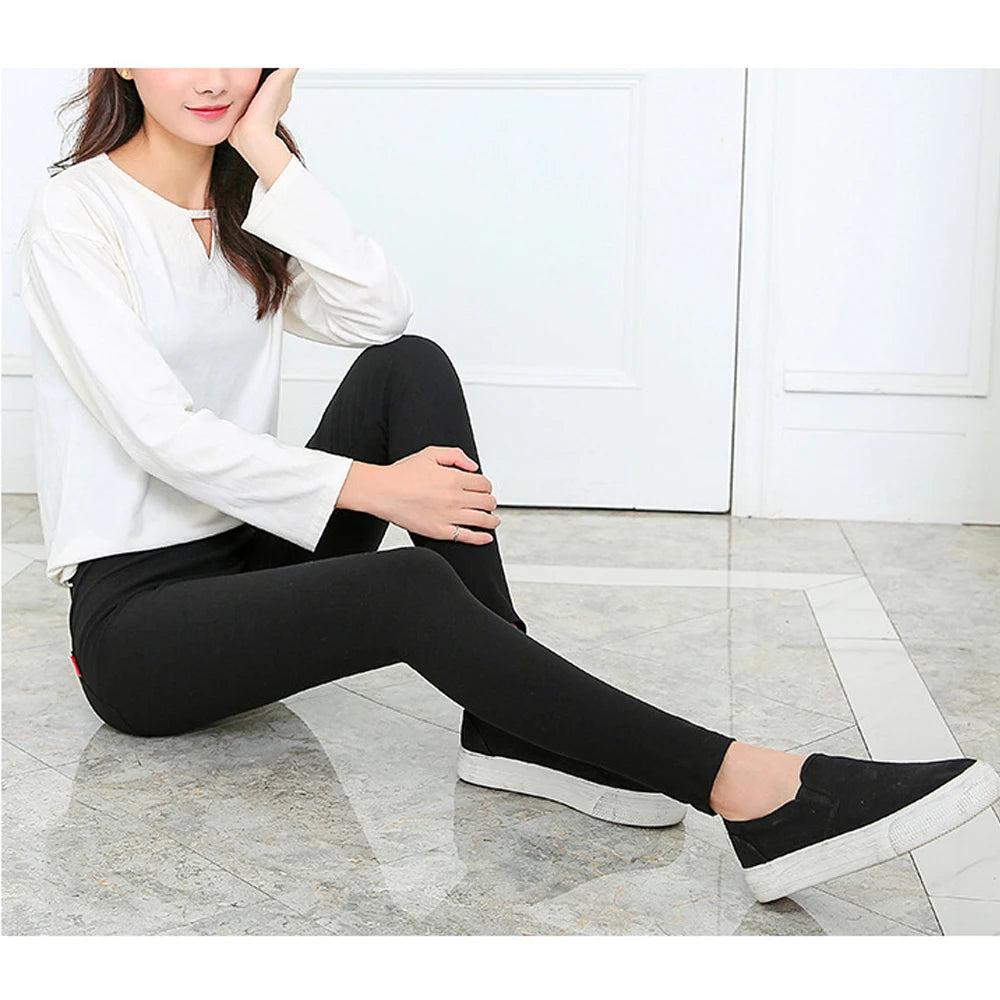 Leggings en laine d'agneau pour femme