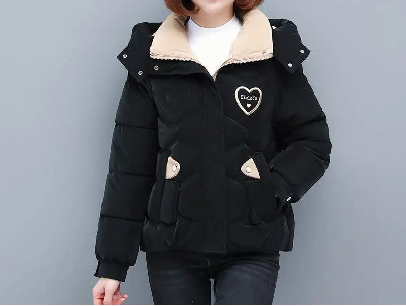 Manteau courtes rembourrées en coton pour femme