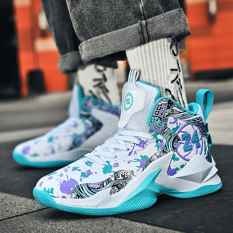 Chaussures de basket-ball montantes pour hommes