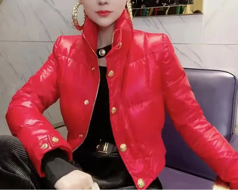 Doudoune coréenne en coton pour femme