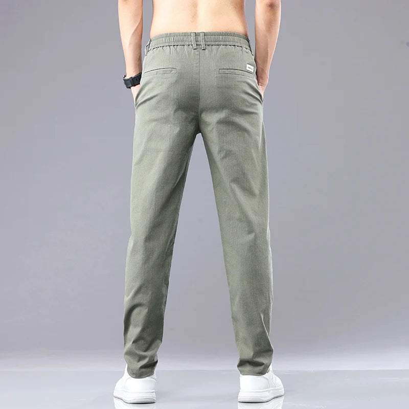 Pantalon d'été classique en coton pour hommes