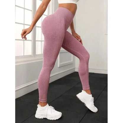 Leggings amincissants de couleur unie pour femmes