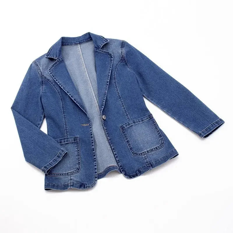 Veste de costume en jean pour femmes