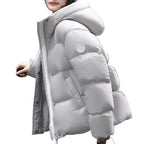 Manteau d'hiver chaud à capuche pour femme
