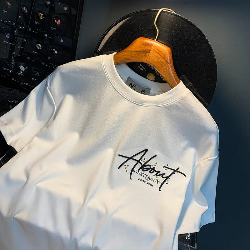 T-shirt à manches courtes imprimé papillon pour homme