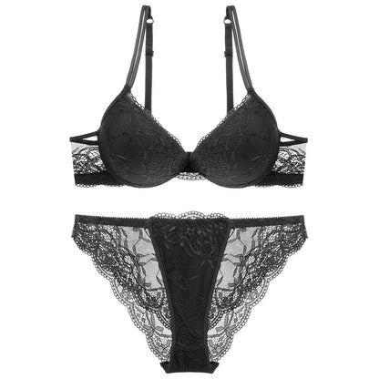 Ensembles de lingeries Soutien-gorge en coton fin brodé pour femme