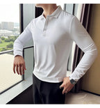 Polo à manches longues pour hommes