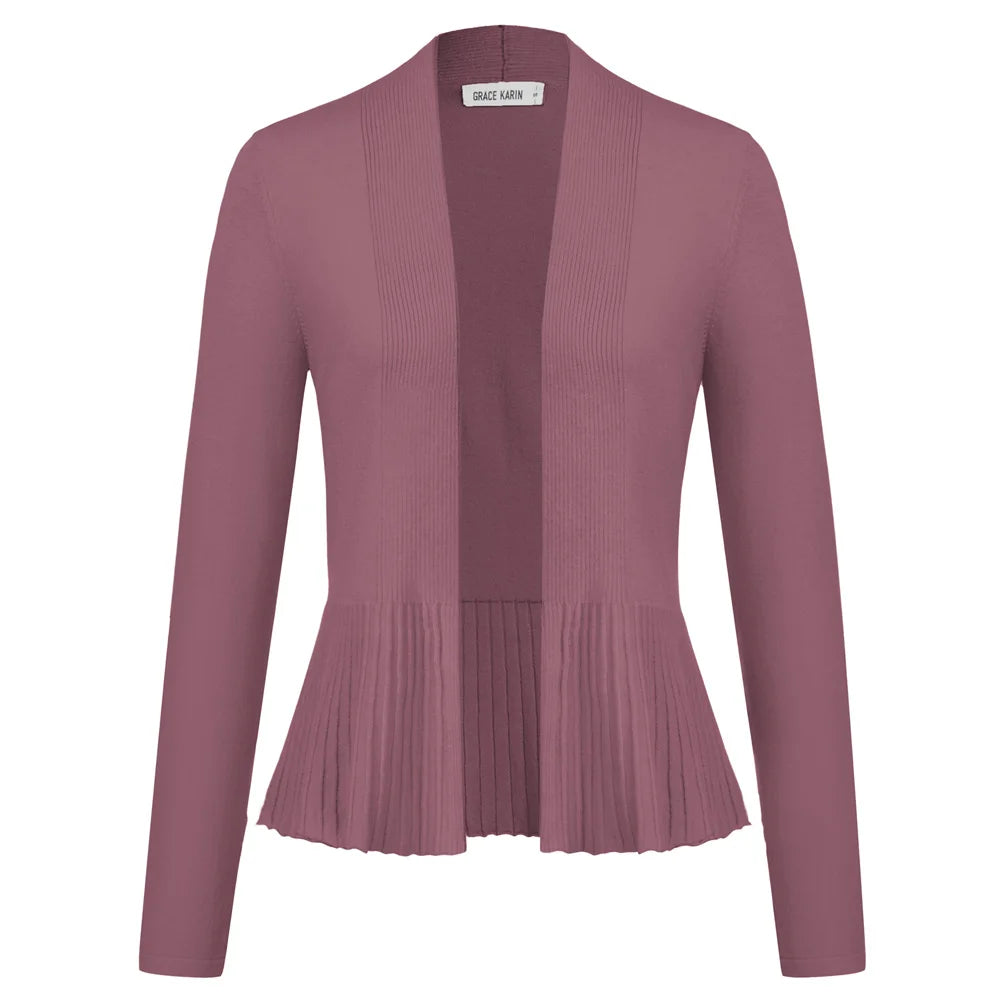 Manteau trapèze décontracté à manches longues pour femmes