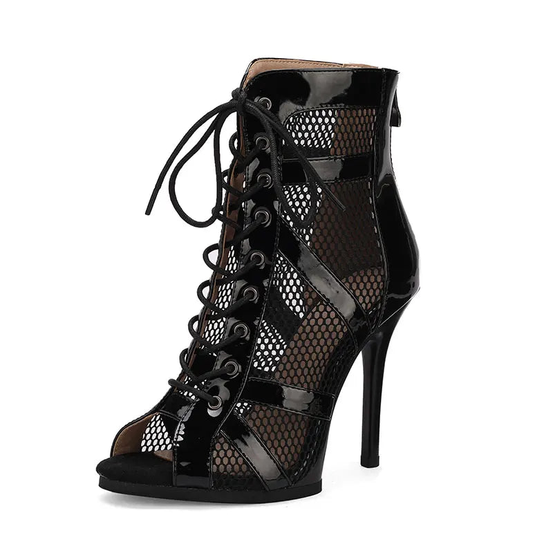 Sandales à talons hauts léopard pour femmes