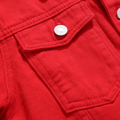 Veste en jean courte et décontractée pour femme