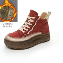 Baskets en cuir véritable pour femmes