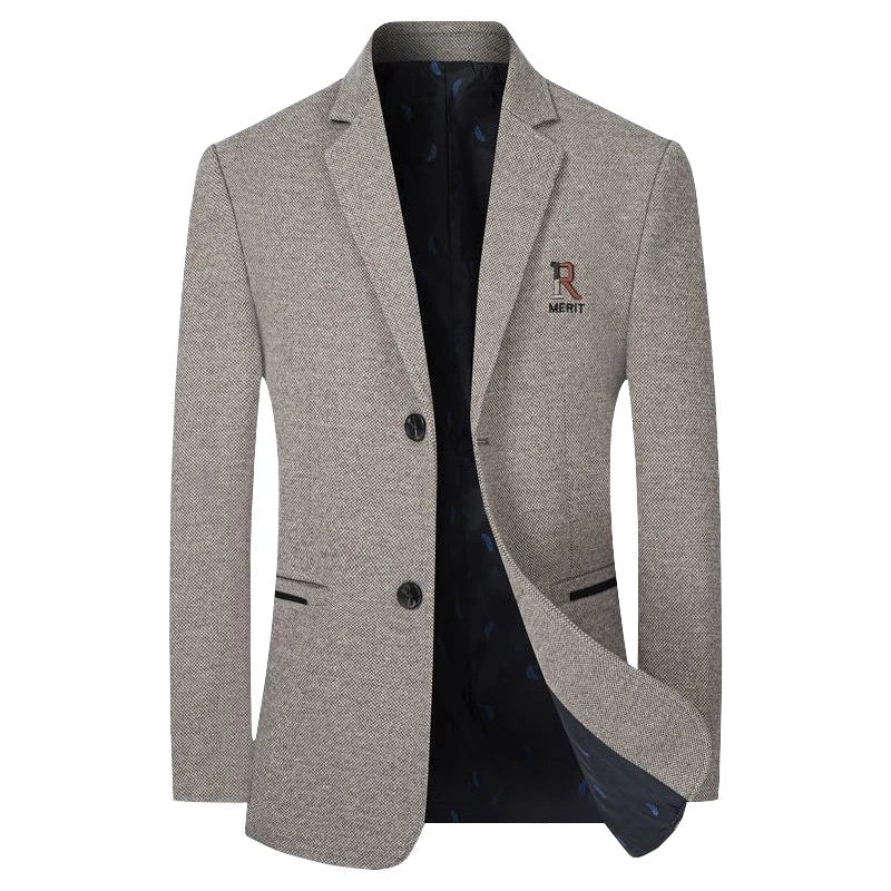 Blazer simple boutonnage pour hommes
