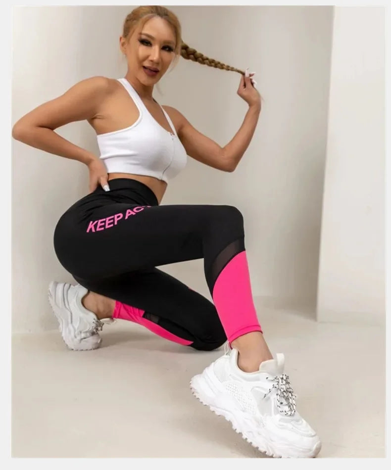 Leggings sans couture imprimé pour femmes