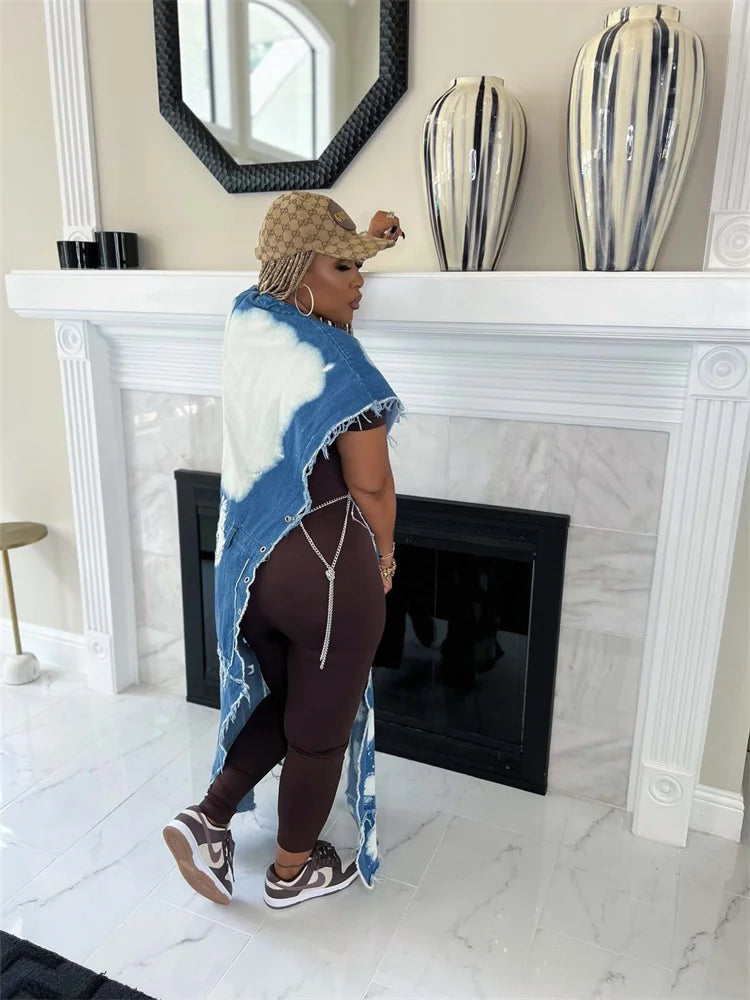 Manteau en denim pour femme