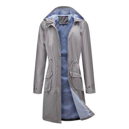 Manteau à Manches sulf pour Femme, Vêtements Féminins, Vestes Décontractées, Coupe-Vent