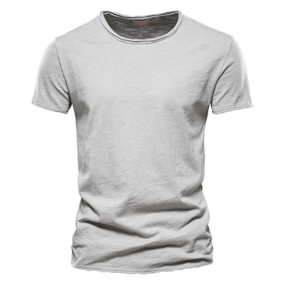 T-shirt 100 % coton à manches courtes pour hommes